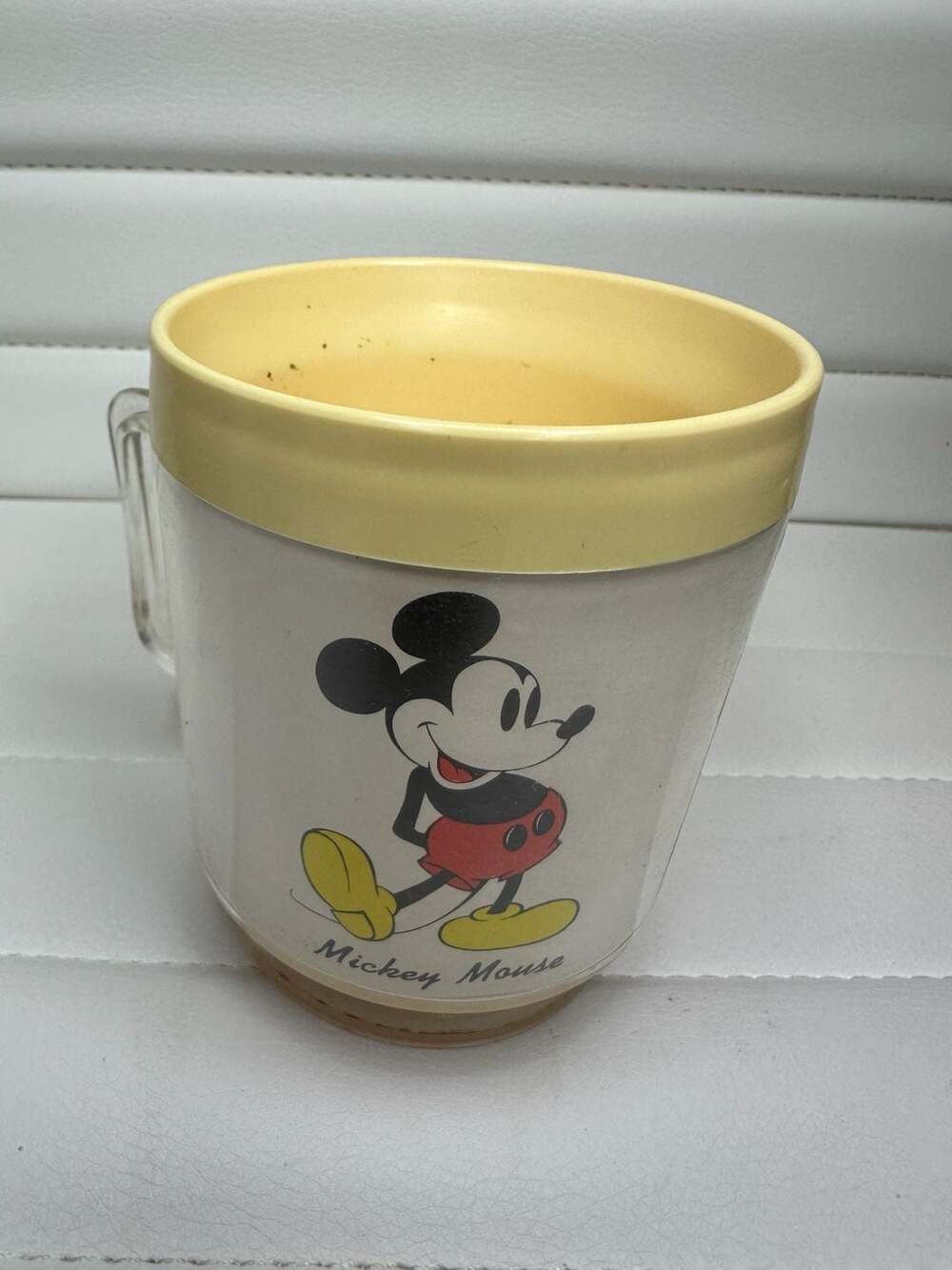 Vintage Mickey Mouse Insulated Plastic Thermal Coffee Mug by Eagle Manufacturing - Picture 3 of 6